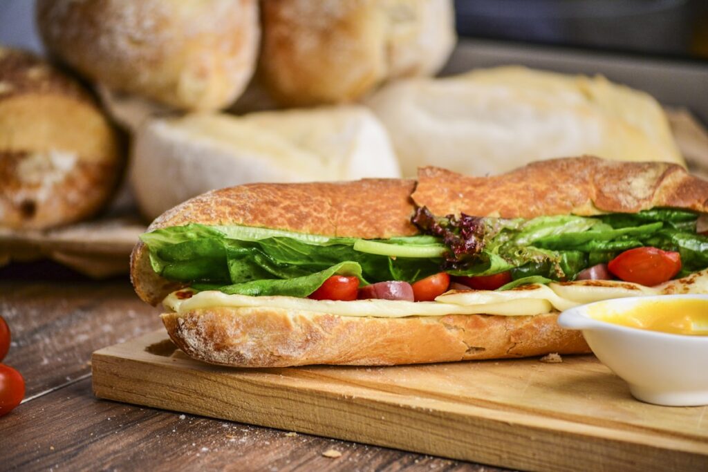 Fresh sandwich ingredients and subs