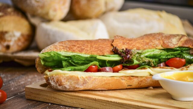 Fresh sandwich ingredients and subs